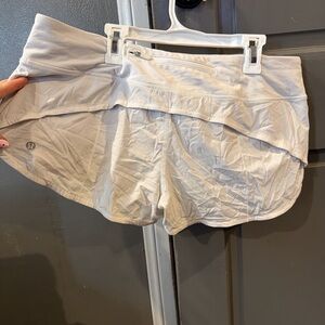 lululemon athletica Women's white Speedup Shorts